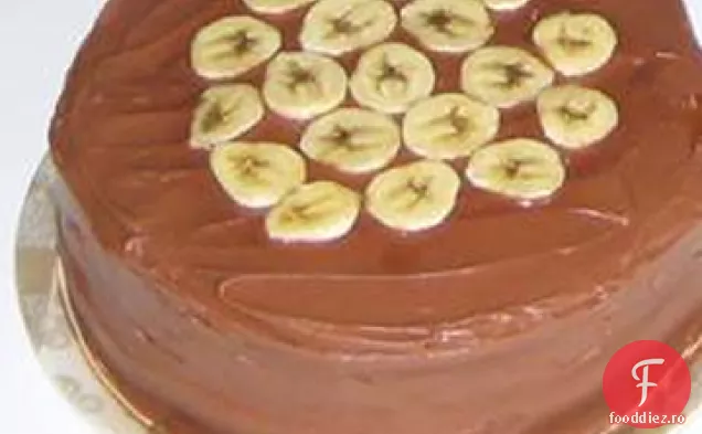 Tort Cu Strat De Banane Cu Ciocolată