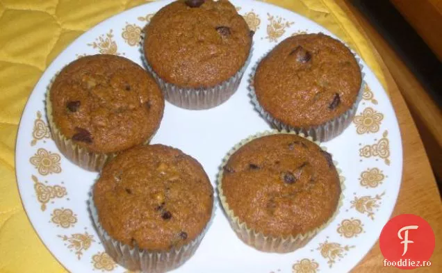 Brioșe Vegane Cu Ciocolată Cu Banane