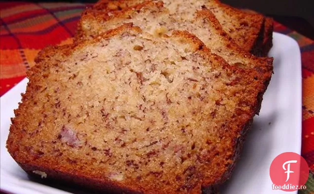 Fără Grăsimi (Aproape!) Pâine Cu Banane