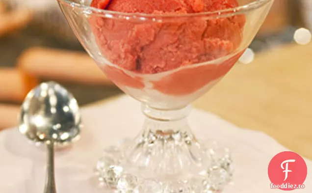 Sorbet De Zmeură-Rubarbă