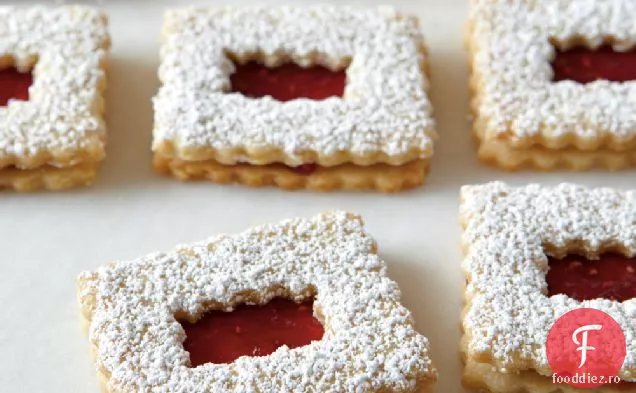 Zmeură Linzer Cookie-Uri