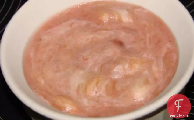 Mousse De Zmeură De Rubarbă
