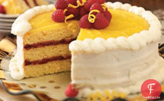 Tort De Lămâie Cu Zmeură
