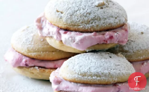 Plăcinte Whoopie Cu Zmeură-Lămâie
