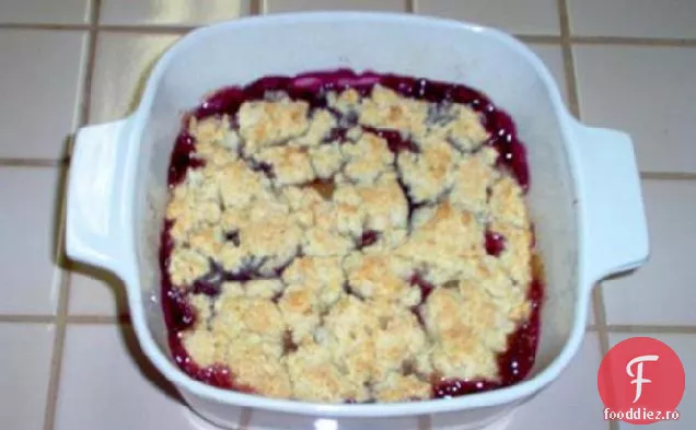 Cobbler de afine și piersici
