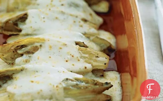 Andive belgiene fierte gratinate