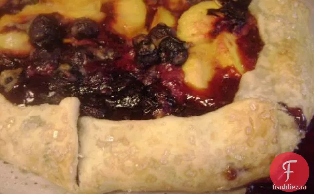 Galette de afine și piersici