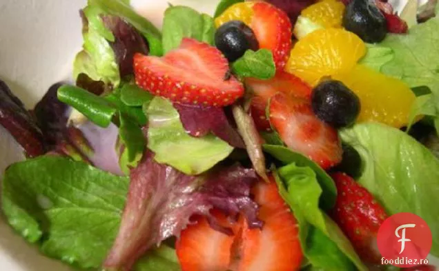 Fructe Mixte, Verdeață De Primăvară W. Vinetă Albă De Ciocolată-Portocală