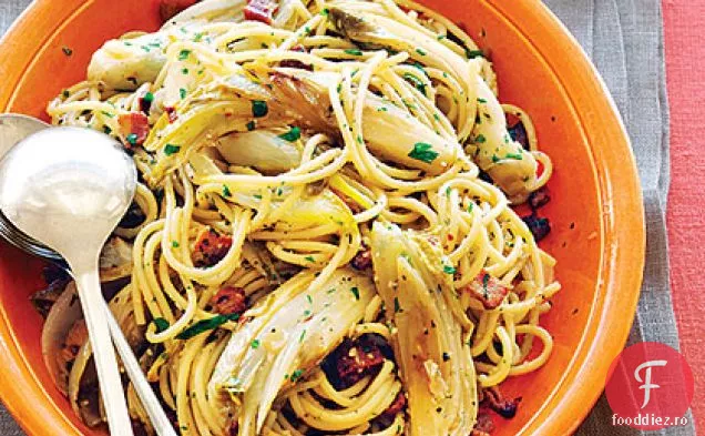Spaghete Cu andive și slănină