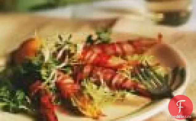Salată caldă de andive învelită cu Pancetta