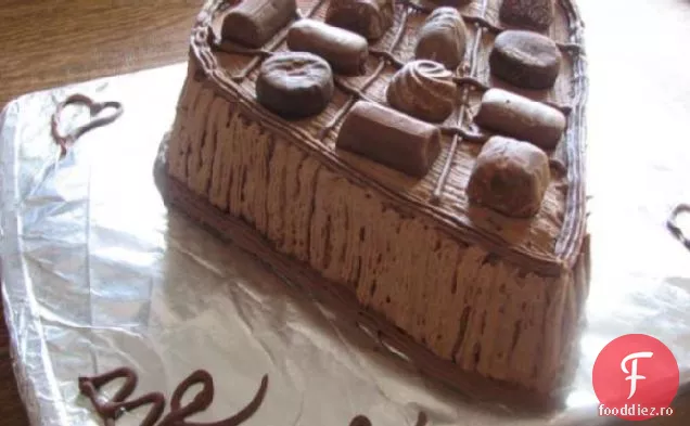 Tort De Ciocolată Neagră Mocha Cu Glazură De Cappuccino
