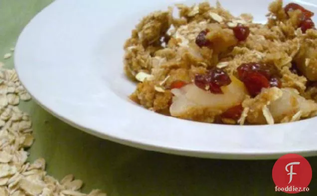 Pear-Cranberry Crumble-Crisp