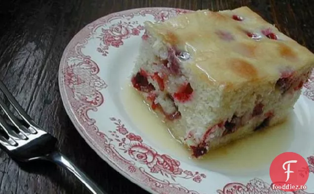 Tort De Desert Cu Afine Cu Sos De Unt