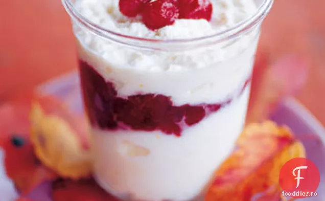 Compot de afine stratificat cu Ricotta de lămâie