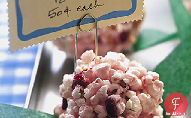 Bile De Popcorn Cu Bujor Roz