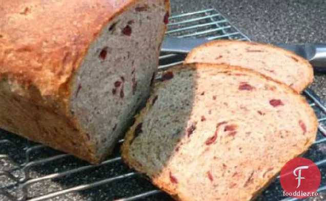 Pâine de secară cu afine uscate și nuci pecan prăjite (mașină de pâine)