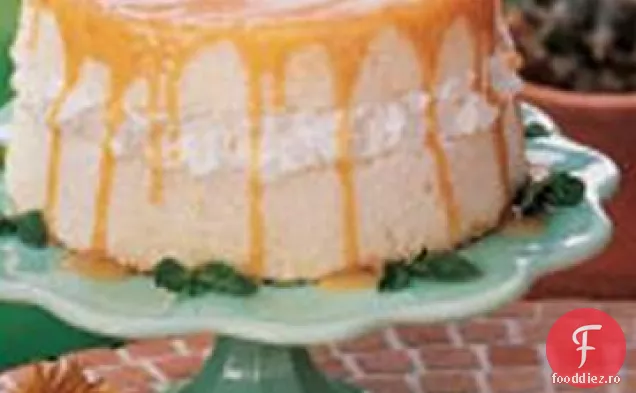 Tort De Mâncare Înger Cu Sos De Caramel