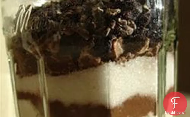 Tort de ciocolată într-un borcan I