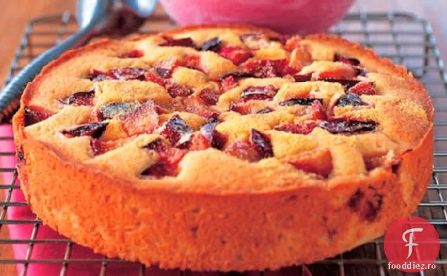 Tort de prune-porumb cu Sorbet de prune