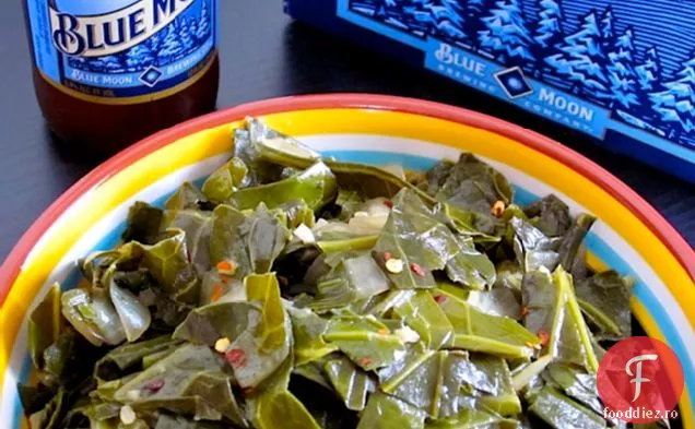 Beer Braised Collard Greens
