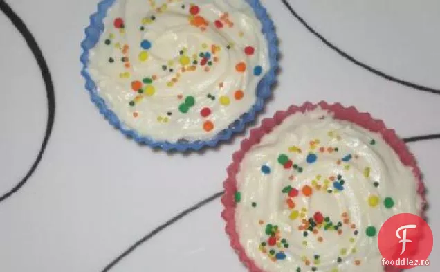 Cupcakes Cu Vanilie Fără Zahăr Cu Conținut Scăzut De Grăsimi
