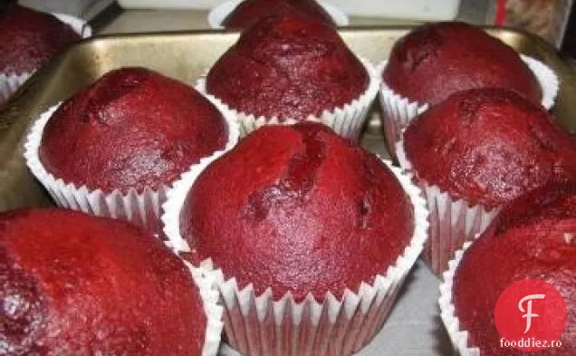 Cupcakes Din Catifea Roșie