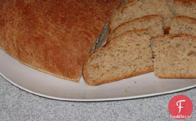 Pâine cu trei semințe (de la mașina de pâine la cuptor)