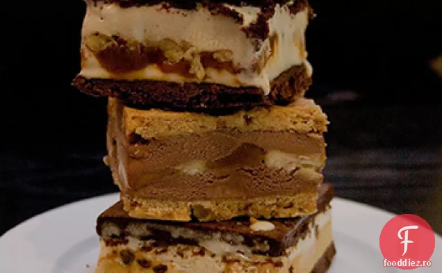 Sandwich Cu Înghețată De Turtă Dulce Cu Lămâie