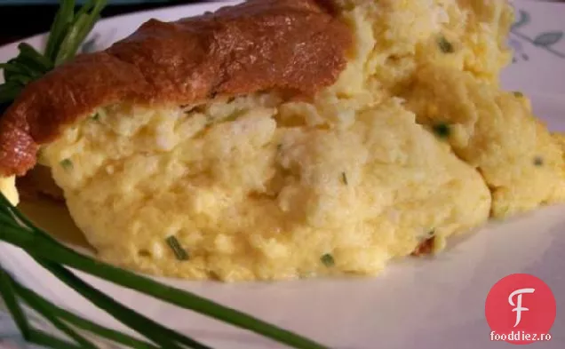 Sufleu de brânză cu Scallions și arpagic