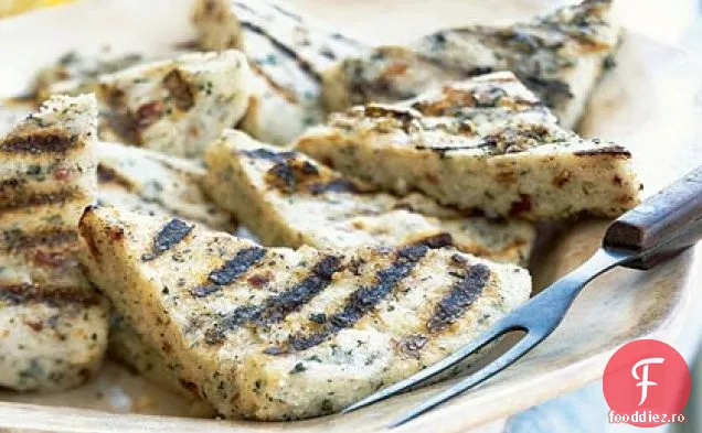 Prăjituri la grătar cu slănină și ierburi