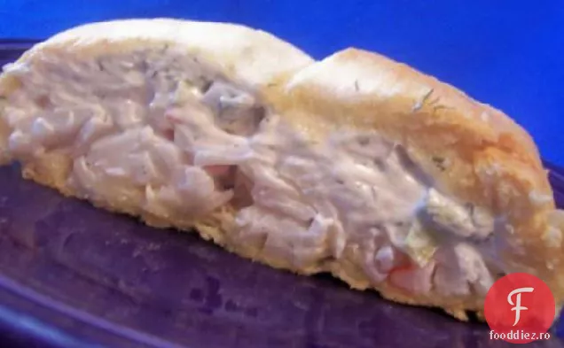 Crabmeat și cremă de brânză coace