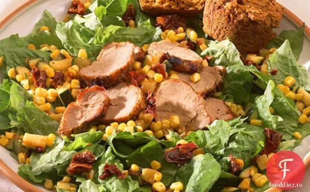 Salată de porumb sud-vest cu carne de porc