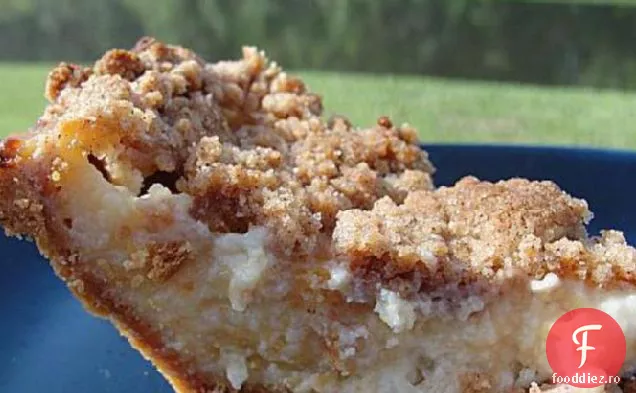 Plăcintă Cu Cremă De Piersici Cu Topping De Streusel