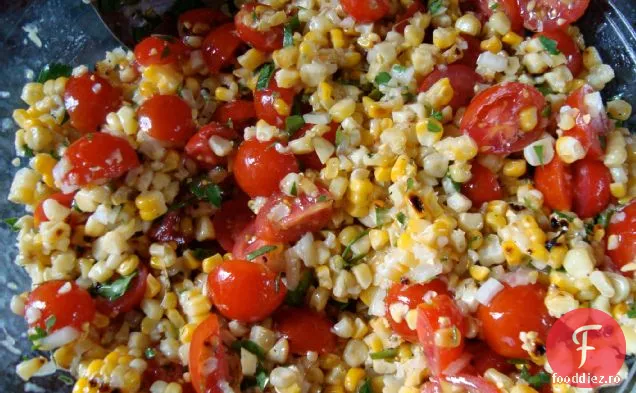 Salată De Roșii Și Porumb La Grătar