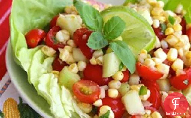 Salată De Porumb Cu Roșii Cherry