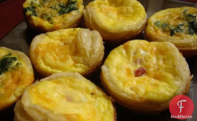 Tarte cu șuncă și brânză