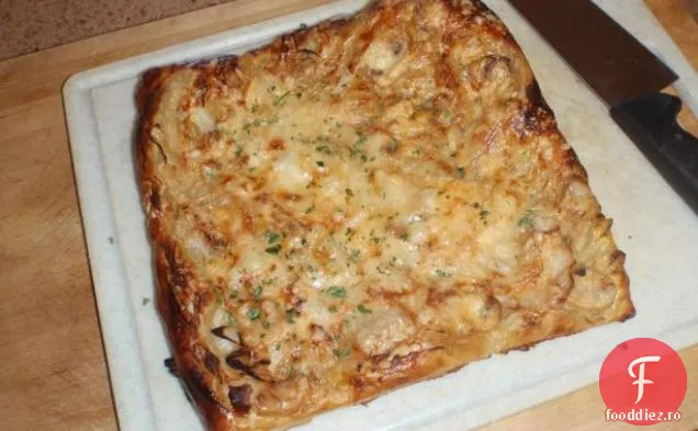 Ceapă De Ciuperci Gruyere Tartă