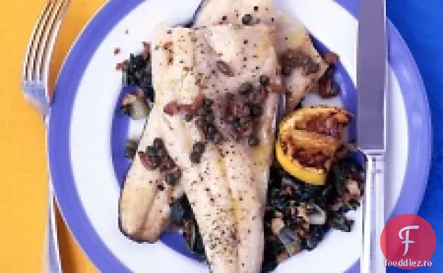 Păstrăv Cu Măsline Și Unt Brun