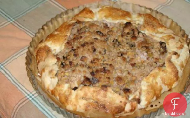 Galette de mere cu nuci și stafide și un Topping de Streusel