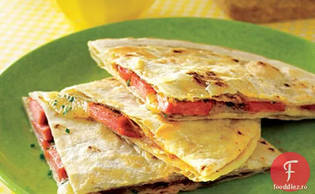 Hot Doggy Quesadillas