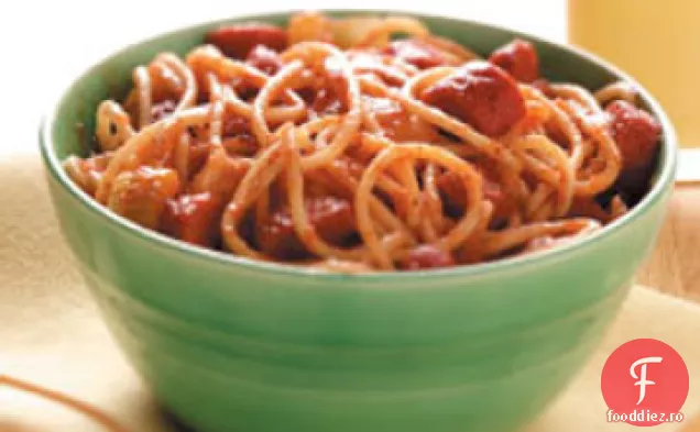 Inele De Spaghete Hot Dog