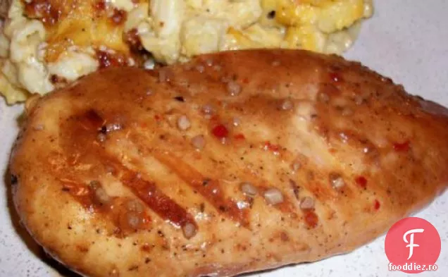 Atât de ușor pui glazurat la grătar