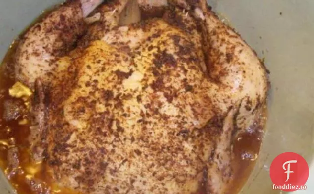 Pui în stil rotisor în oală