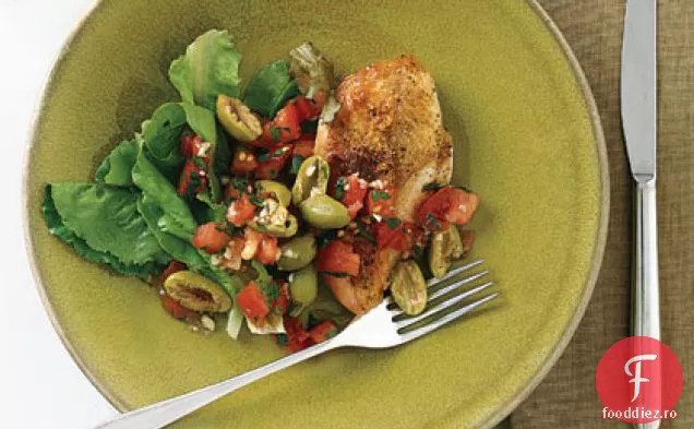 Pui fript cu gust de măsline