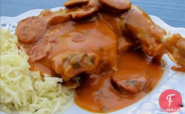 Rață sălbatică și sos de Andouille picant