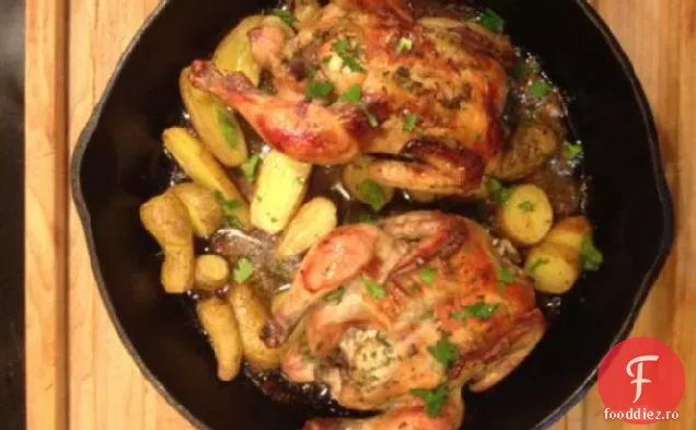 Găini De Vânat Cornish Prăjite