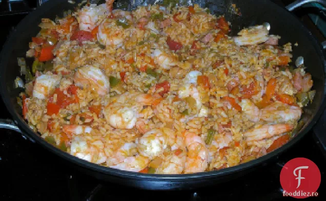 Jambalaya șuncă și sos de stridii