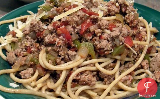 Spaghete Cu Sos De Carne De Curcan