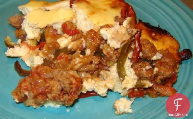 Moussaka de curcan și piper