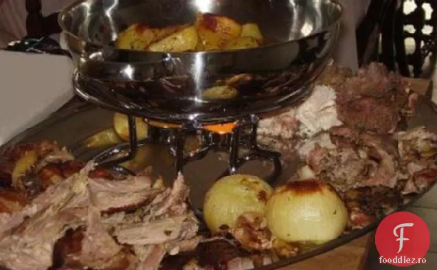 Curcan prăjit umed cu sos de Port